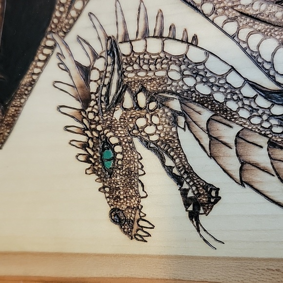 Dragon pyrography - Picture 4 of 10